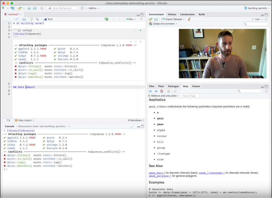 Hadley Wickham live coding video
